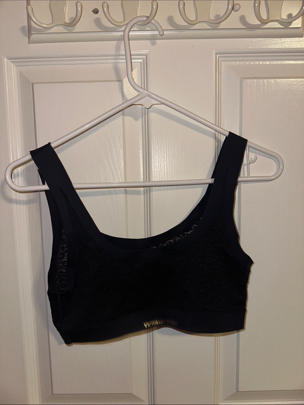 Victoria's Secret Black Lace Scoop Sports Bralette